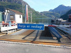Ferje nedlagt