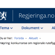 Flora Industri og Næringsforening. Høyring ruteflytilbod Sør-Noreg.