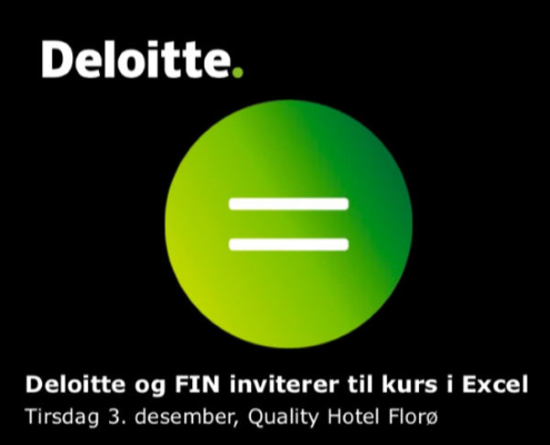 Excelkurs Deloitte - FIN