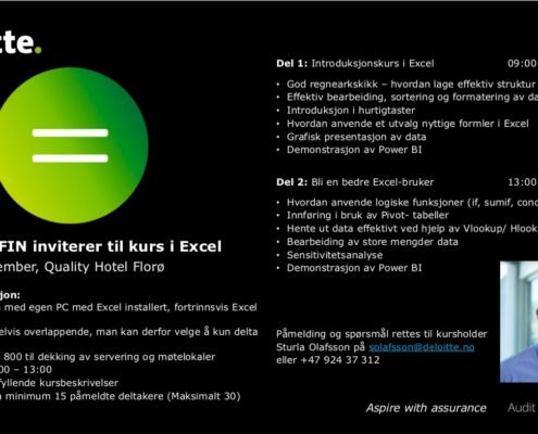 Excelkurs Deloitte - FIN