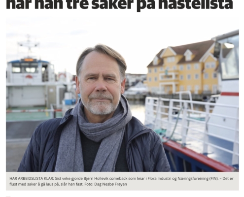 Ny leiar FIN - Firdaposten 19.5.20